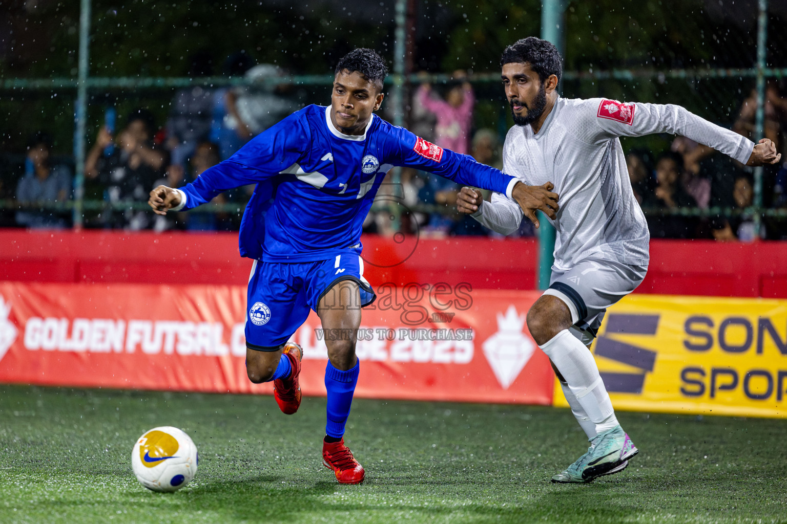 Thaa Veymadoo VS Thaa Buruni in Day 6 of Golden Futsal Challenge 2025 on Friday, 6th January 2025, in Hulhumale', Maldives Photos: Nausham Waheed / images.mv