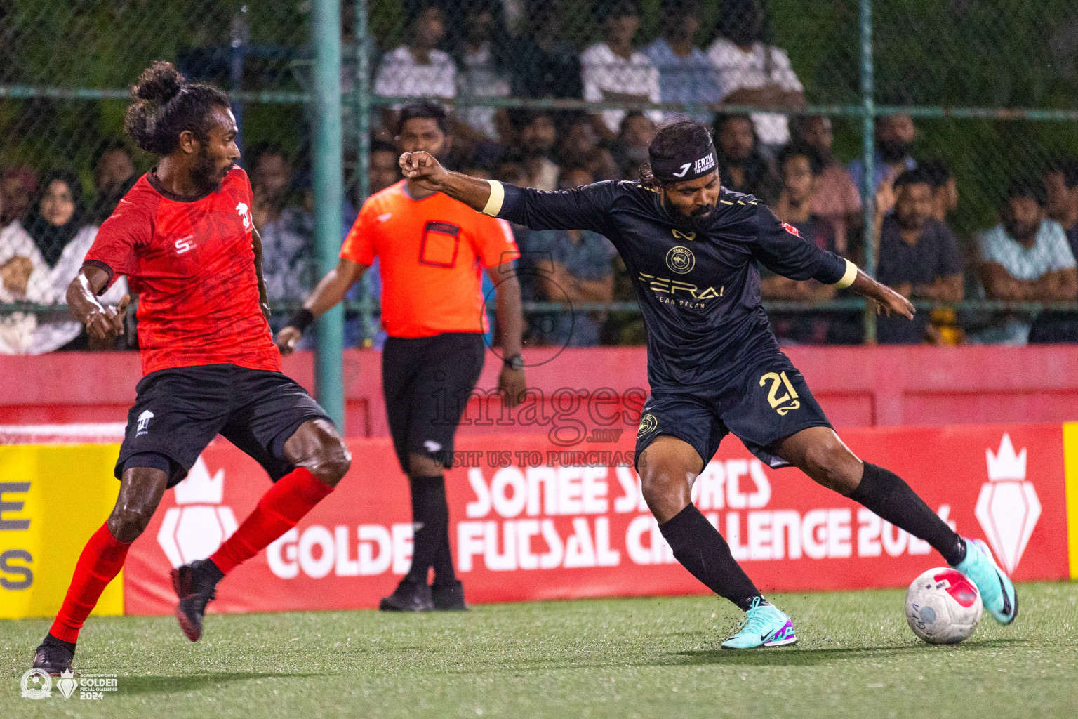 ADh Dhangethi vs ADh Maamigili in Day 7 of Golden Futsal Challenge 2024 was held on Saturday, 20th January 2024, in Hulhumale', Maldives Photos: Ismail Thoriq / images.mv