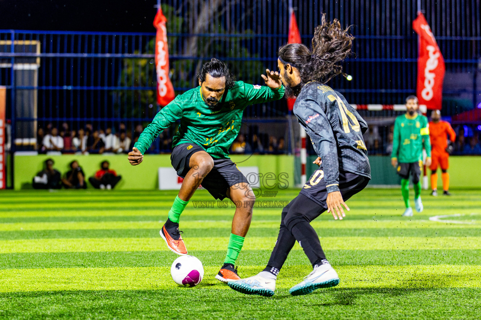 Muring FC vs Afro SC in Semi Final of Eydhafushi Futsal Cup 2024 was held on Monday , 15th April 2024, in B Eydhafushi, Maldives Photos: Nausham Waheed / images.mv