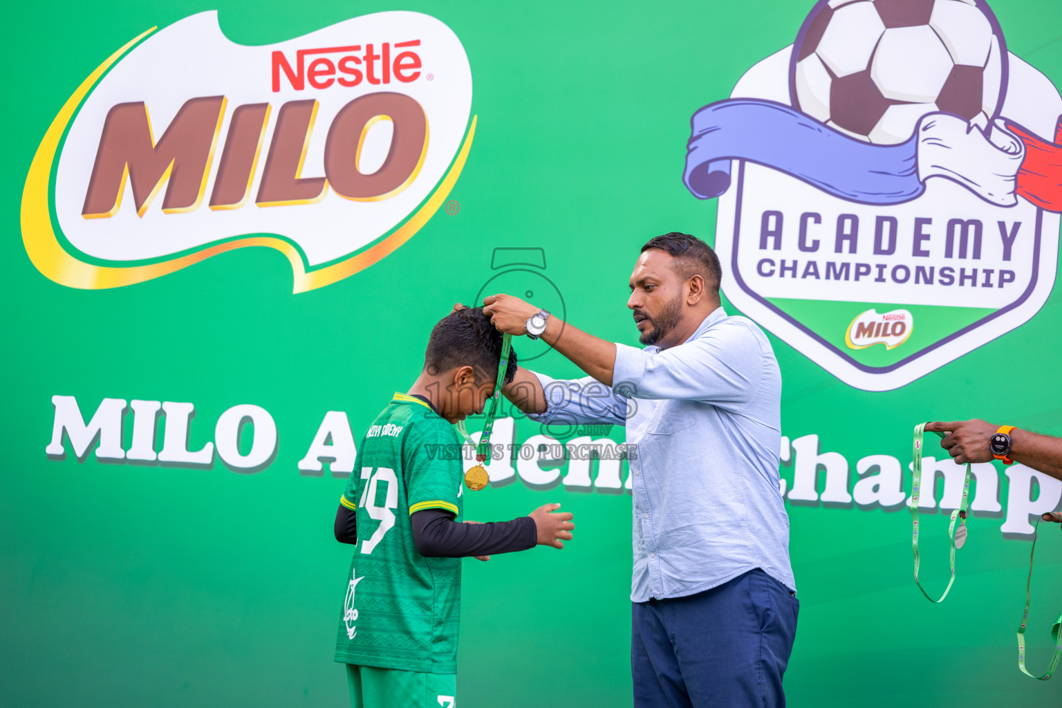 Day 3 of MILO Academy Championship 2025 (U-12) was held at Henveiru Stadium in Male', Maldives on Saturday, 3rd May 2025. Photos: Ismail Thoriq / images.mv