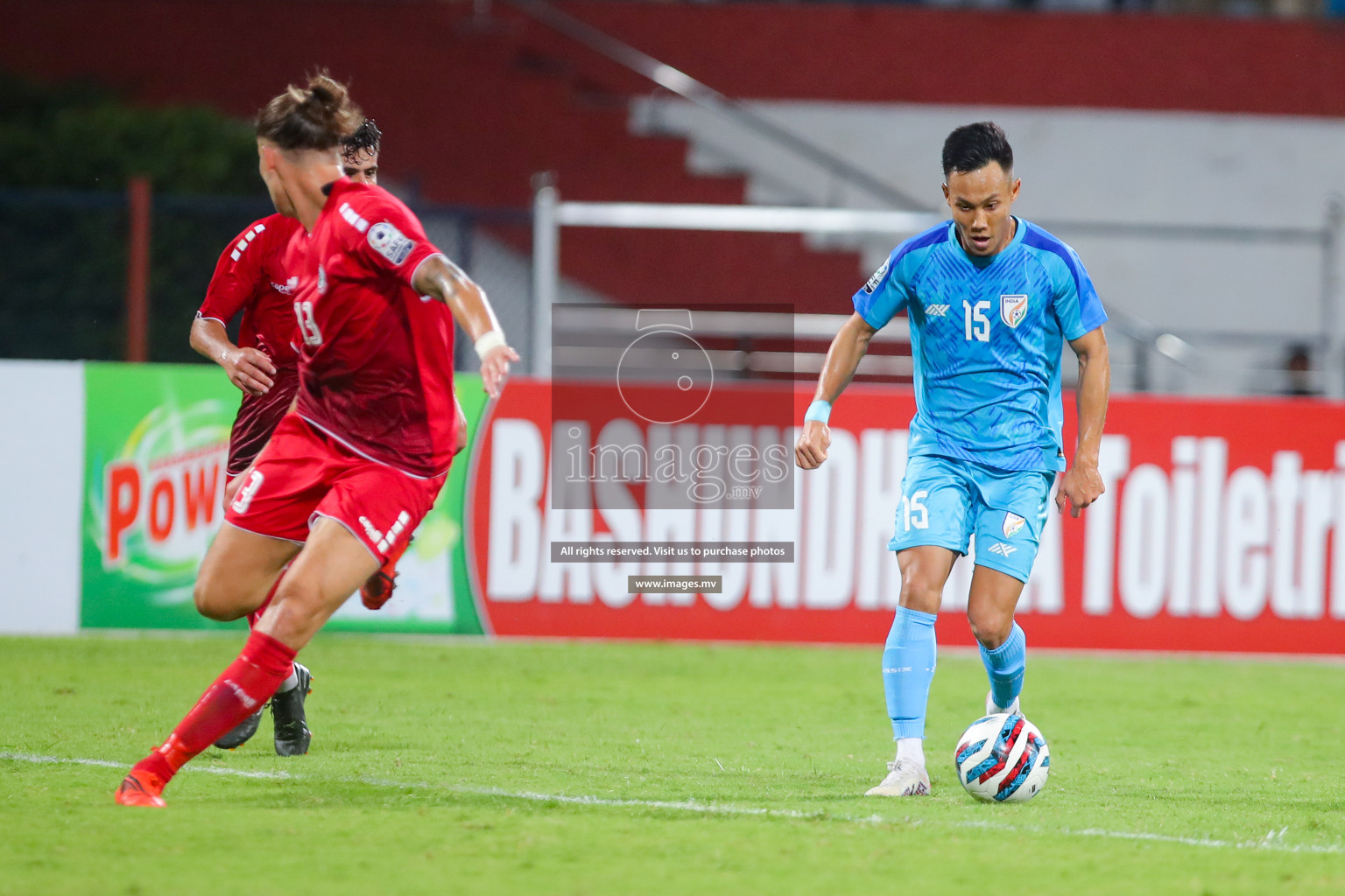 Lebanon vs India in the Semi-final of SAFF Championship 2023 held in Sree Kanteerava Stadium, Bengaluru, India, on Saturday, 1st July 2023. Photos: Nausham Waheed, Hassan Simah / images.mv