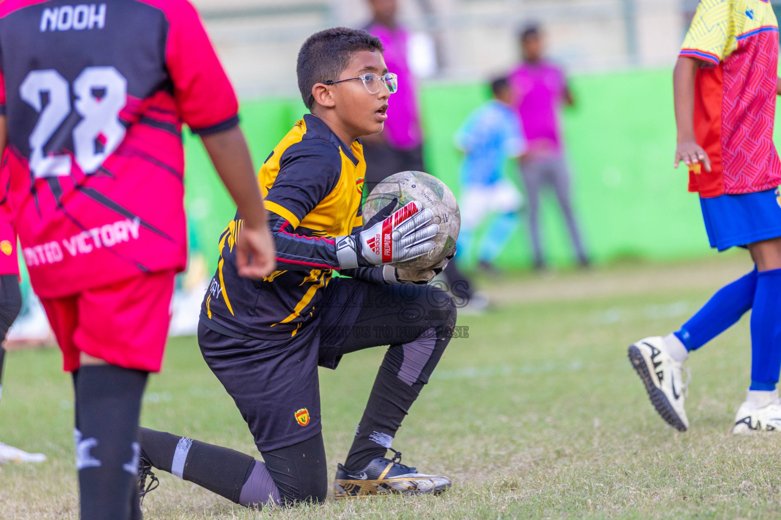 Day 2  of MILO Academy Championship 2024 - U12 was held at Henveiru Grounds in Male', Maldives on Thursday, 5th July 2024. Photos: Shuu Abdul Sattar / images.mv