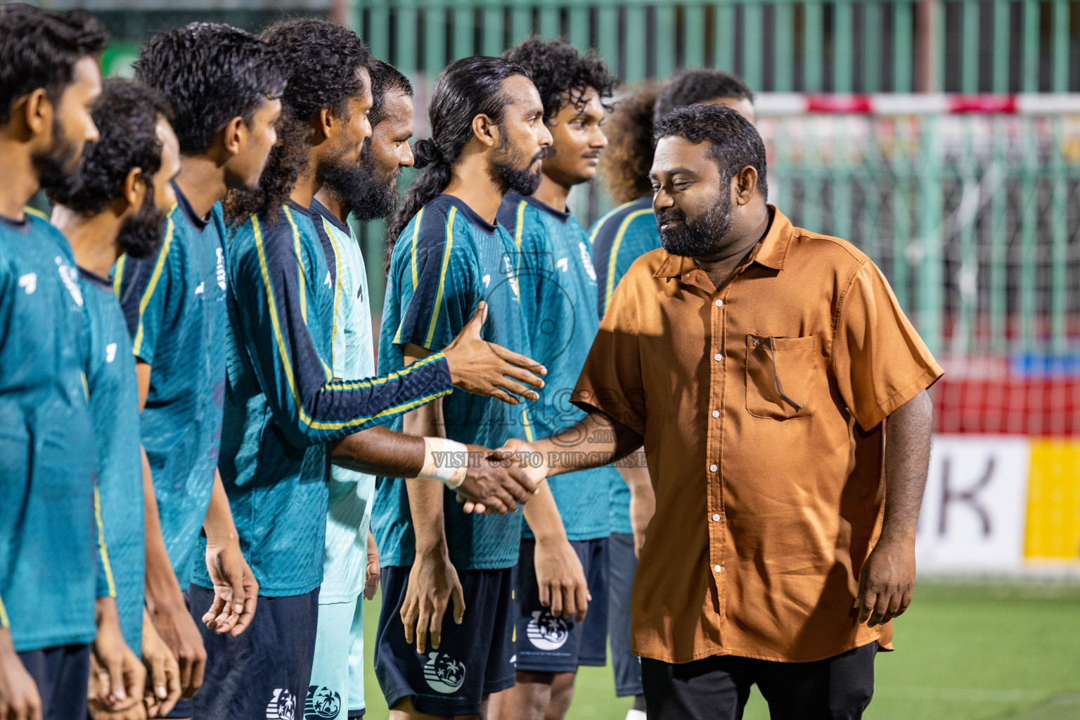 K. Gulhi VS K. Kaashidhoo on Day 20 of Golden Futsal Challenge 2025 was held on Friday, 24rd January 2025, in Hulhumale', Maldives. Photos: Hassan Simah / images.mv