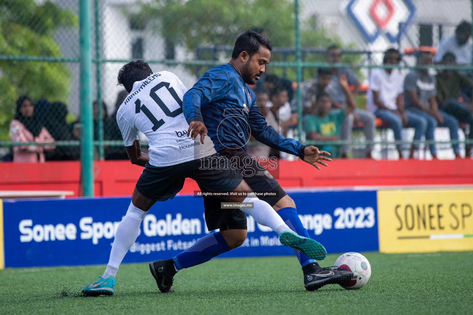 SH. Maroshi vs SH. Kanditheem in Day 7 of Golden Futsal Challenge 2023 on 11 February 2023 in Hulhumale, Male, Maldives