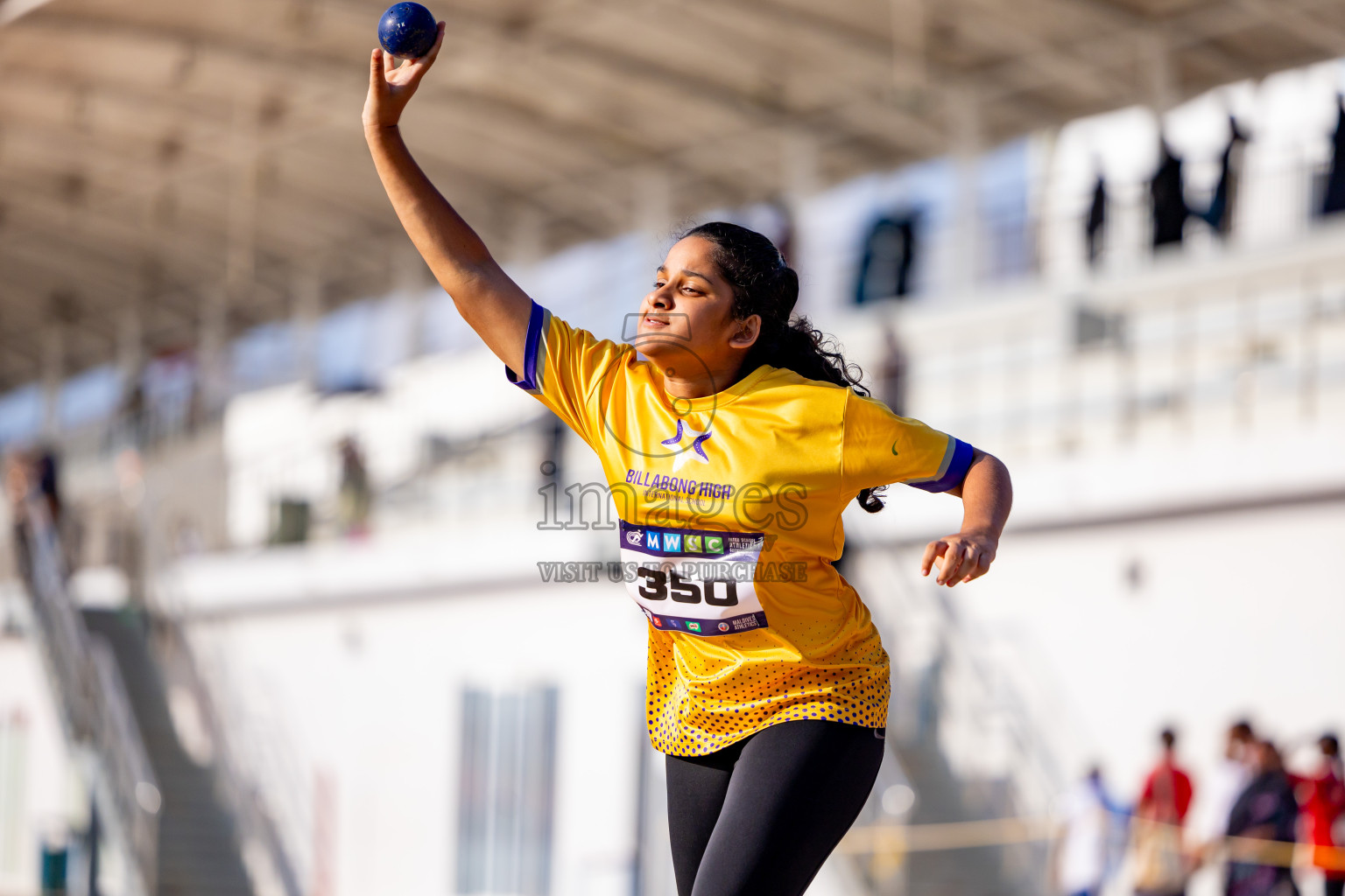 Day 4 of MWSC Interschool Athletics Championships 2024 held in Hulhumale Running Track, Hulhumale, Maldives on Tuesday, 12th November 2024. Photos by: Nausham Waheed / Images.mv