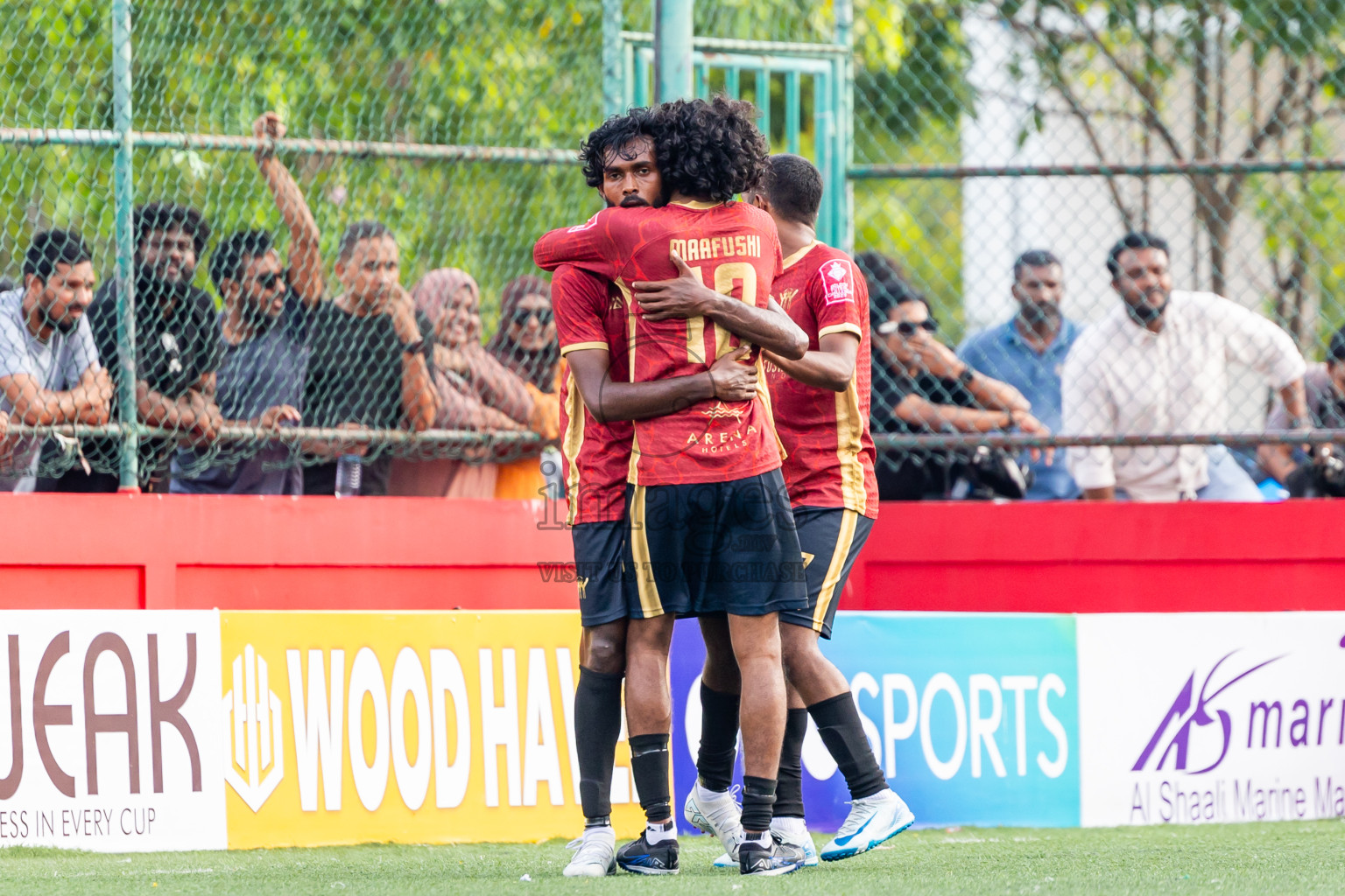 K Dhiffushi vs K Maafushi in Day 15 of Golden Futsal Challenge 2025 was held on Sunday, 19th January 2025, in Hulhumale', Maldives. Photos: Nausham Waheed / images.mv