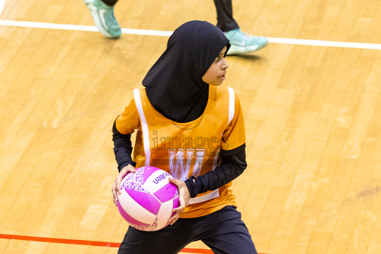 SC Shining Star vs Youth United SC in Day 9 of 24th Milo Netball Association Championship was held in Social Center at Male', Maldives on Tuesday, 9th September 2025. Photos: Mohamed Mahfooz Moosa / images.mv
