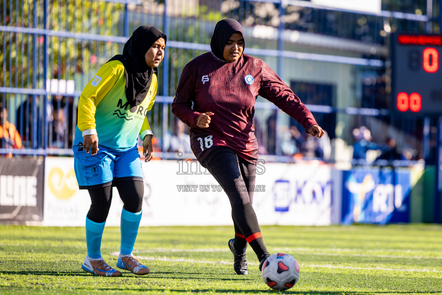 Kihaadhoo vs Hithaadhoo in Day 3 of Better in Baa Futsal Fiesta 2025 Woman's division held in B. Eydhafushi, Maldives on Friday, 7th November 2025. Photos: Nausham Waheed / images.mv
