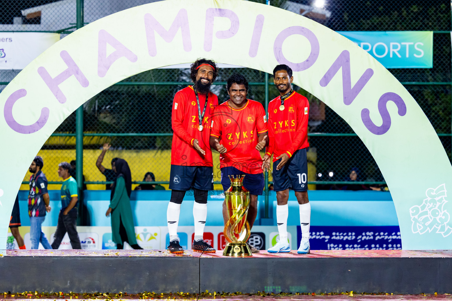 Dee Ess Kay vs Kovigoani in Final of Laamehi Dhiggaru Ekuveri Futsal Challenge 2024 was held on Wednesday, 31st July 2024, at Dhiggaru Futsal Ground, Dhiggaru, Maldives Photos: Nausham Waheed / images.mv