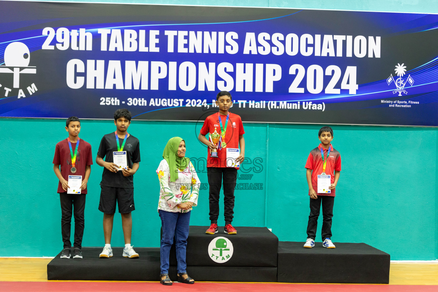 29th Table Tennis Association Championship 2024, 30th August 2024 at Male'TT Hall,Photos by Shuu Abdul Sattar