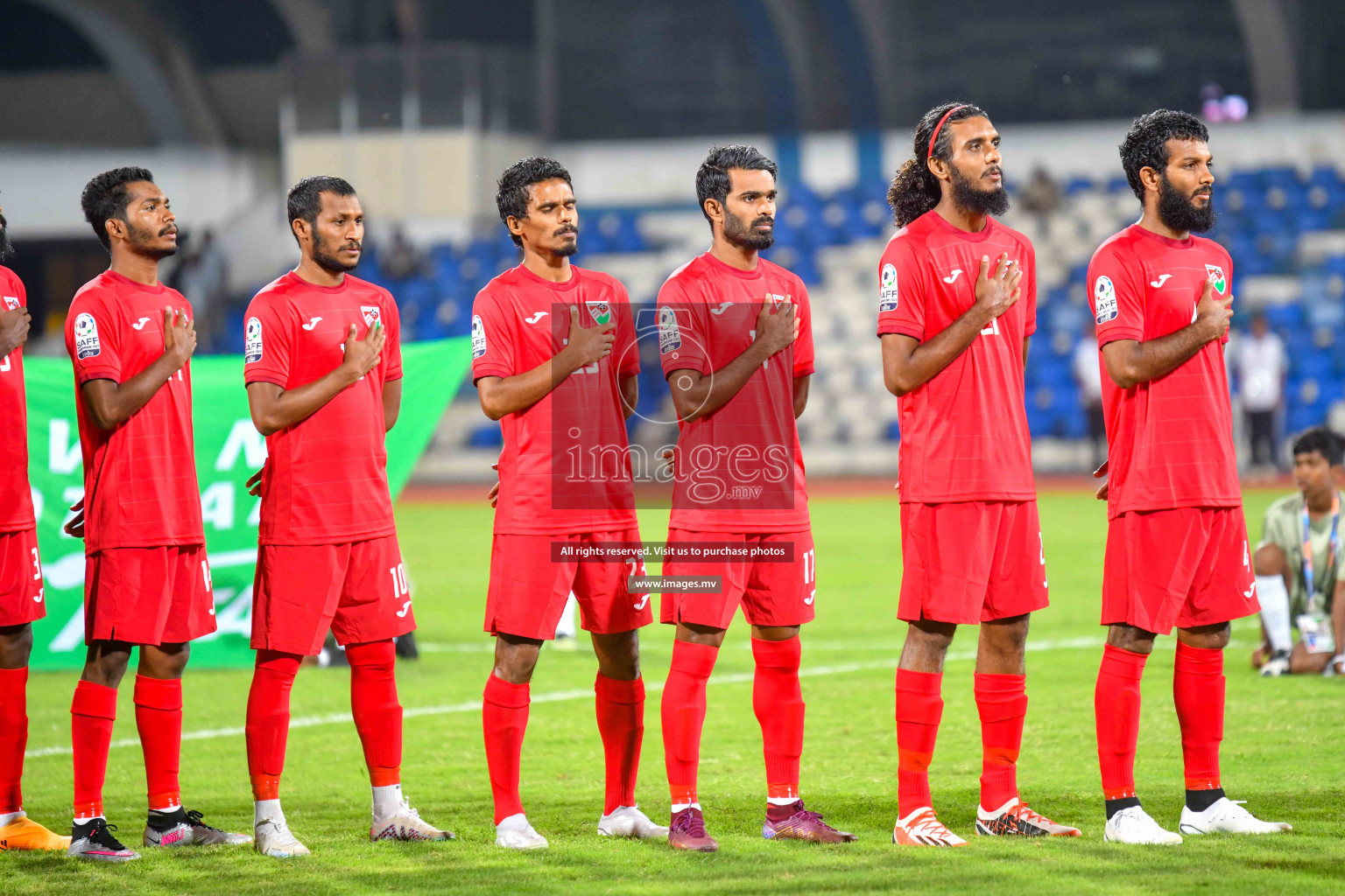 Maldives vs Bhutan in SAFF Championship 2023 held in Sree Kanteerava Stadium, Bengaluru, India, on Wednesday, 22nd June 2023. Photos: Nausham Waheed / images.mv