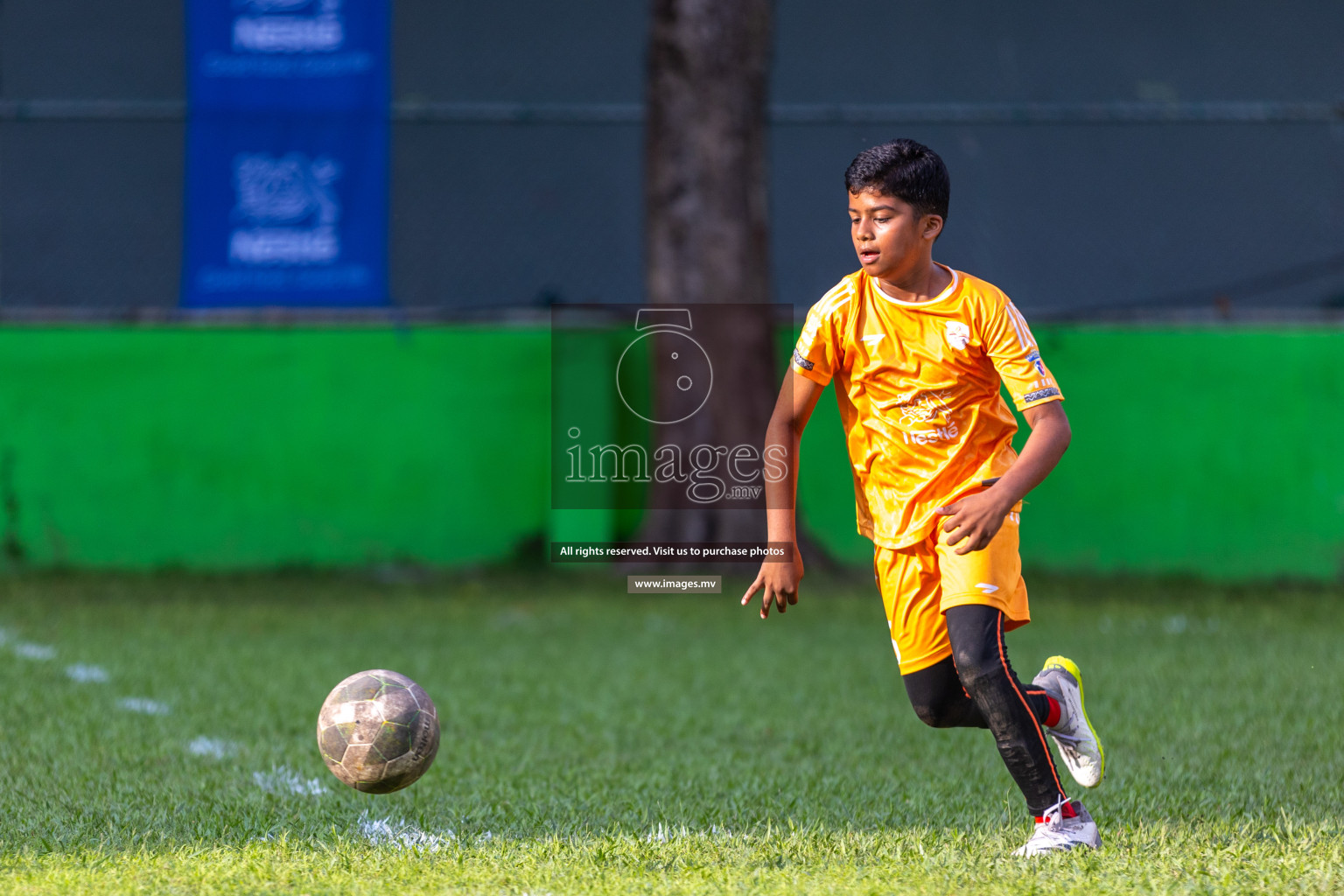 Day 2 of Nestle kids football fiesta, held in Henveyru Football Stadium, Male', Maldives on Thursday, 12th October 2023 Photos: Ismail Thoriq / Images.mv