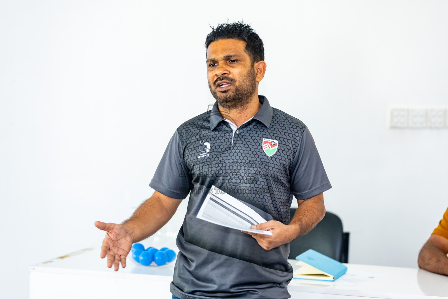 Draw Ceremony of FAM Youth Championship held in Male, Maldives, on Monday, 3rd June 2024 Photos: Nausham Waheed / images.mv