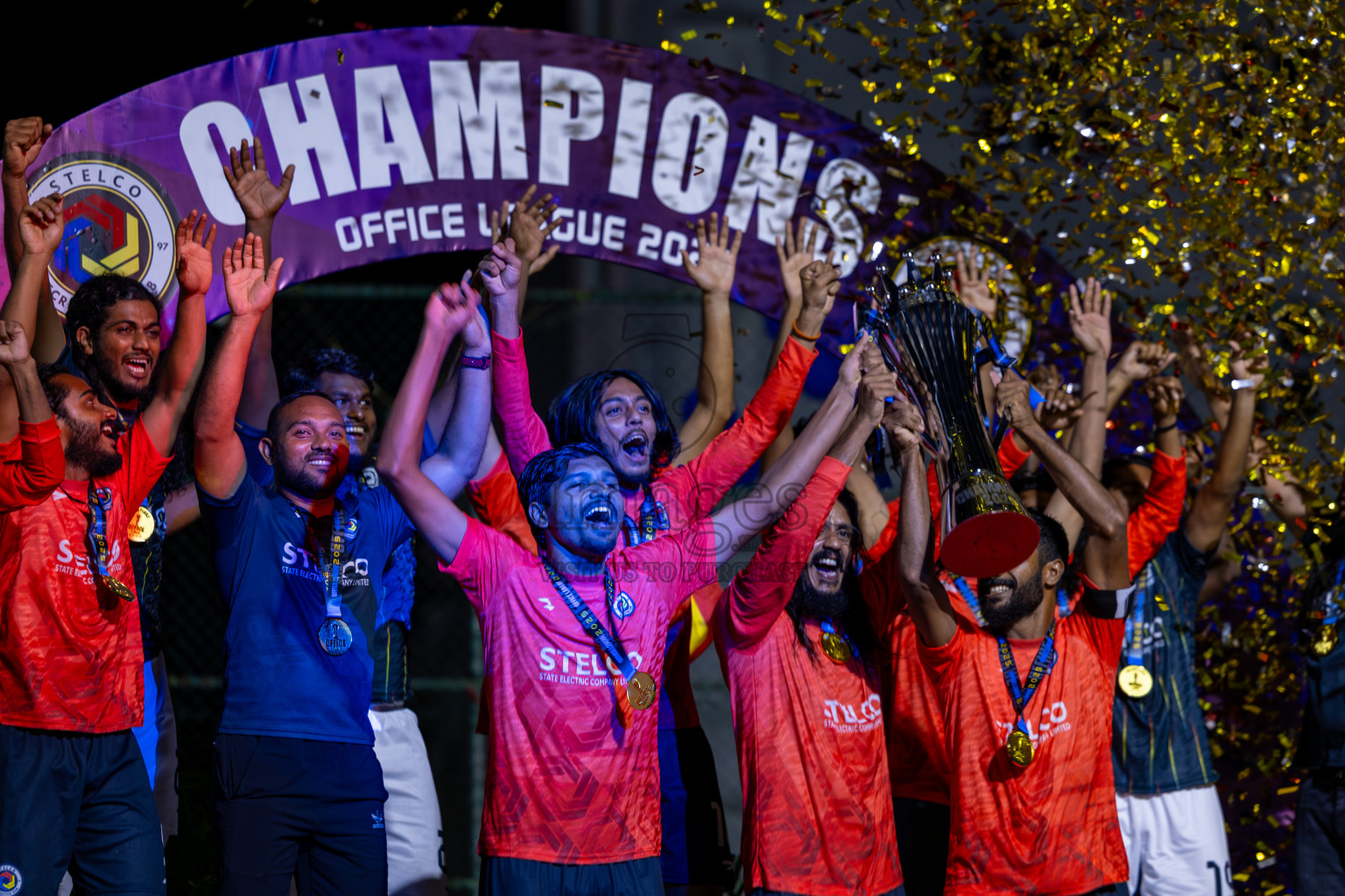 Police Club vs STELCO RC in the Final of Office League 2025 was held on Friday, 9th May 2025 in Hulhumale', Maldives. Photos: Ismail Thoriq / images.mv