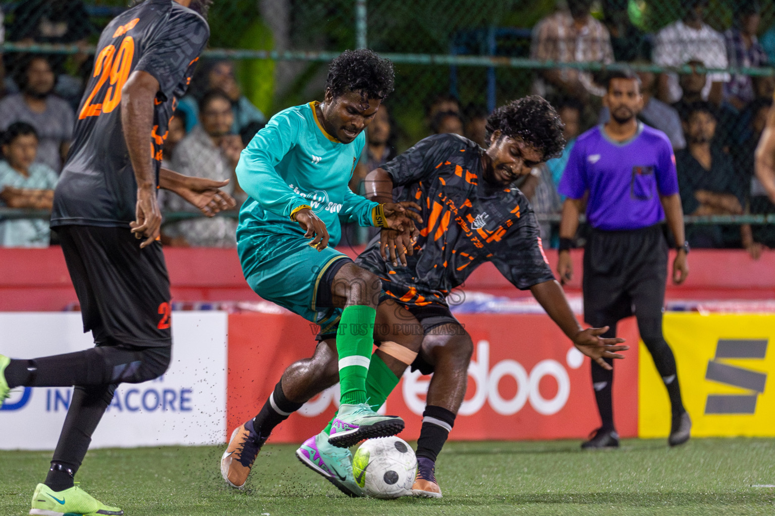 ADh Hangnaameedhoo vs ADh Mandhoo in Day 3 of Golden Futsal Challenge 2024 was held on Thursday, 18th January 2024, in Hulhumale', Maldives Photos: Mohamed Mahfooz Moosa / images.mv