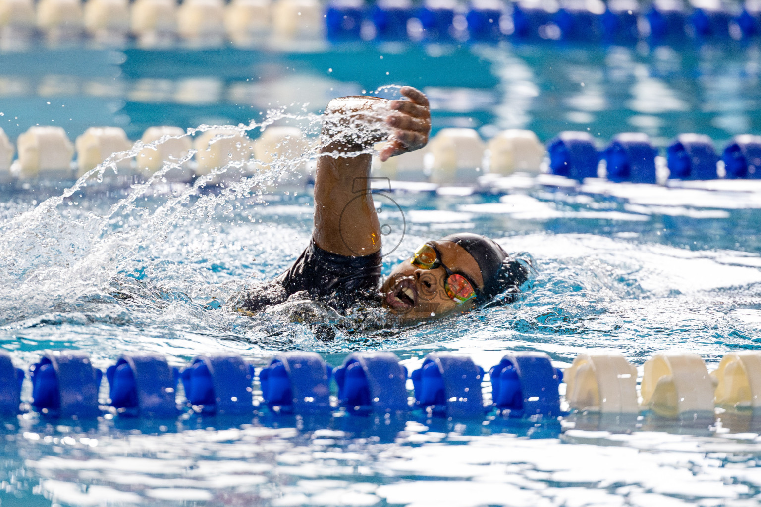 Day 4 of National Swimming Competition 2024 held in Hulhumale', Maldives on Monday, 16th December 2024. 
Photos: Hassan Simah / images.mv