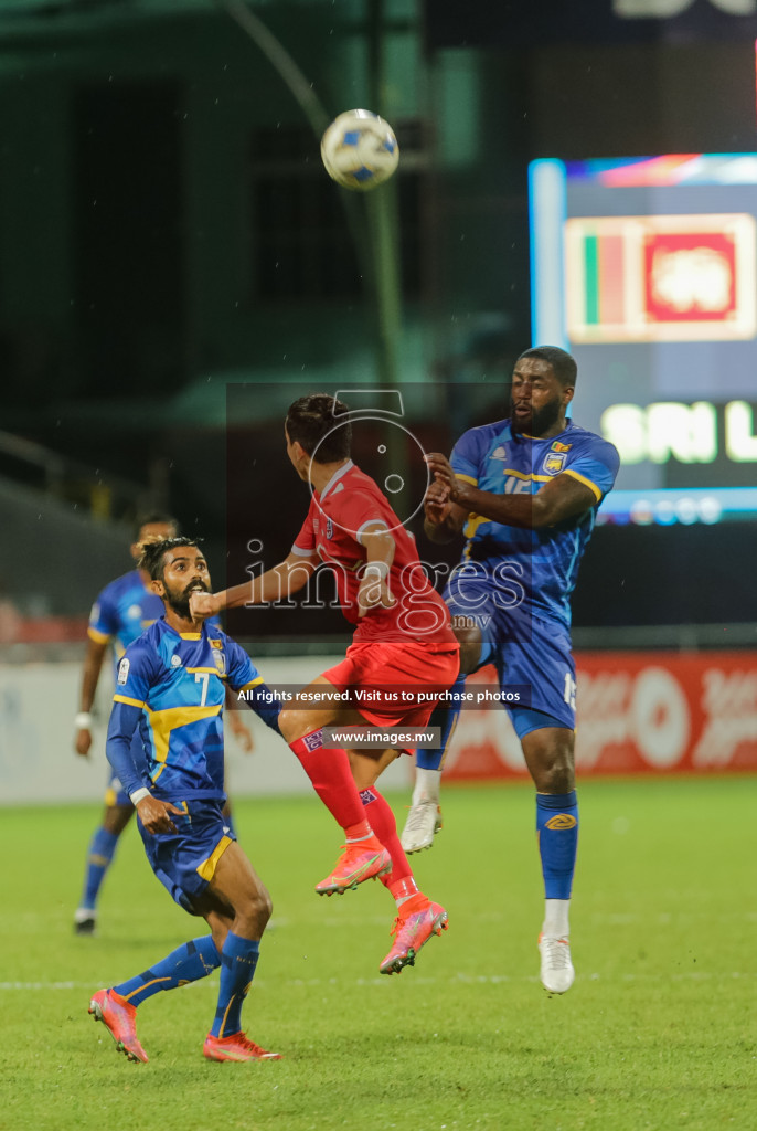 Nepal vs Sri Lanka in SAFF Championship 2021 held on 4th October 2021 in Galolhu National Stadium, Male', Maldives