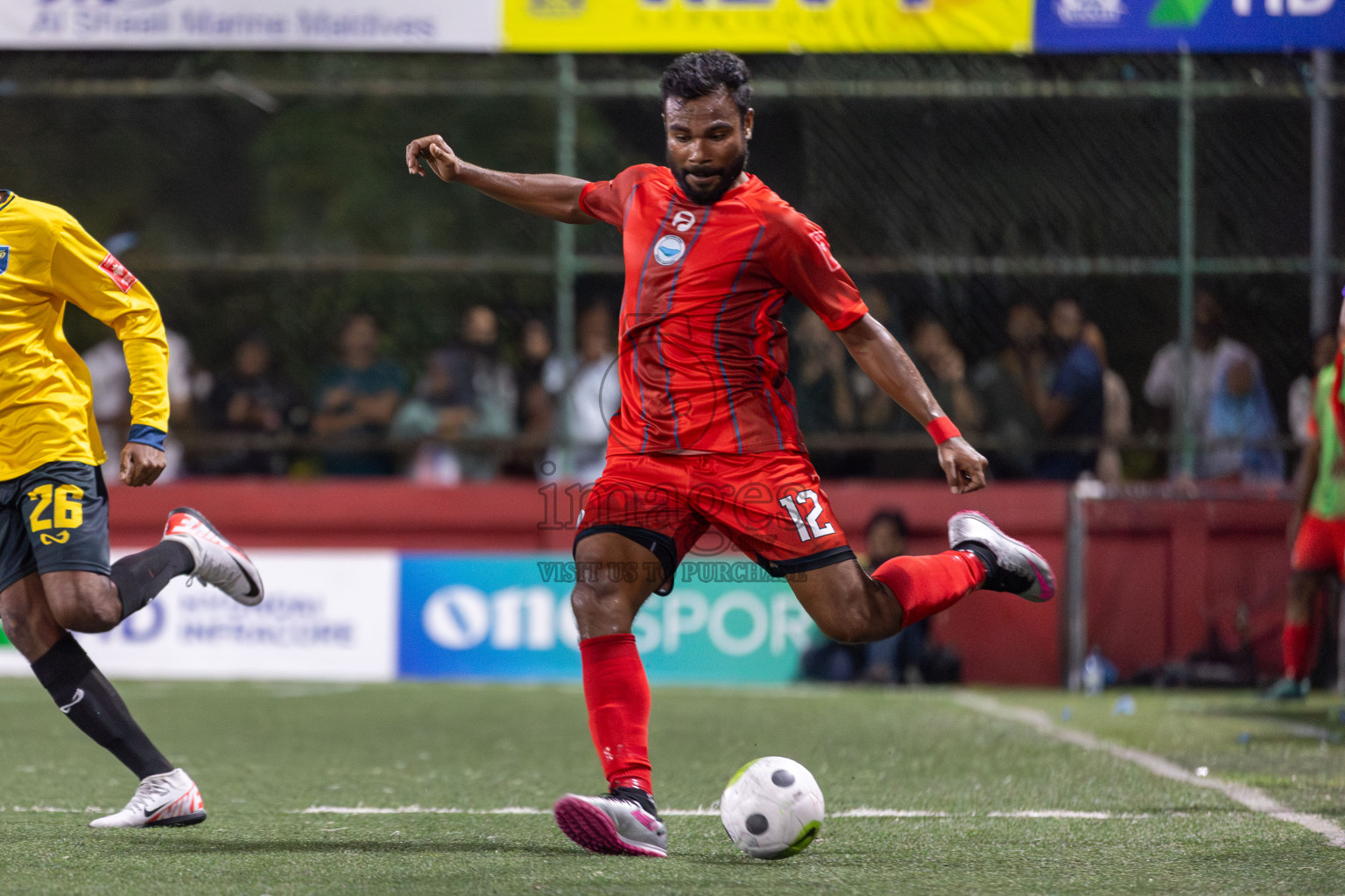 N Velidhoo vs N Maafaru in Day 18 of Golden Futsal Challenge 2024 was held on Thursday, 1st February 2024, in Hulhumale', Maldives Photos: Mohamed Mahfooz Moosa, / images.mv