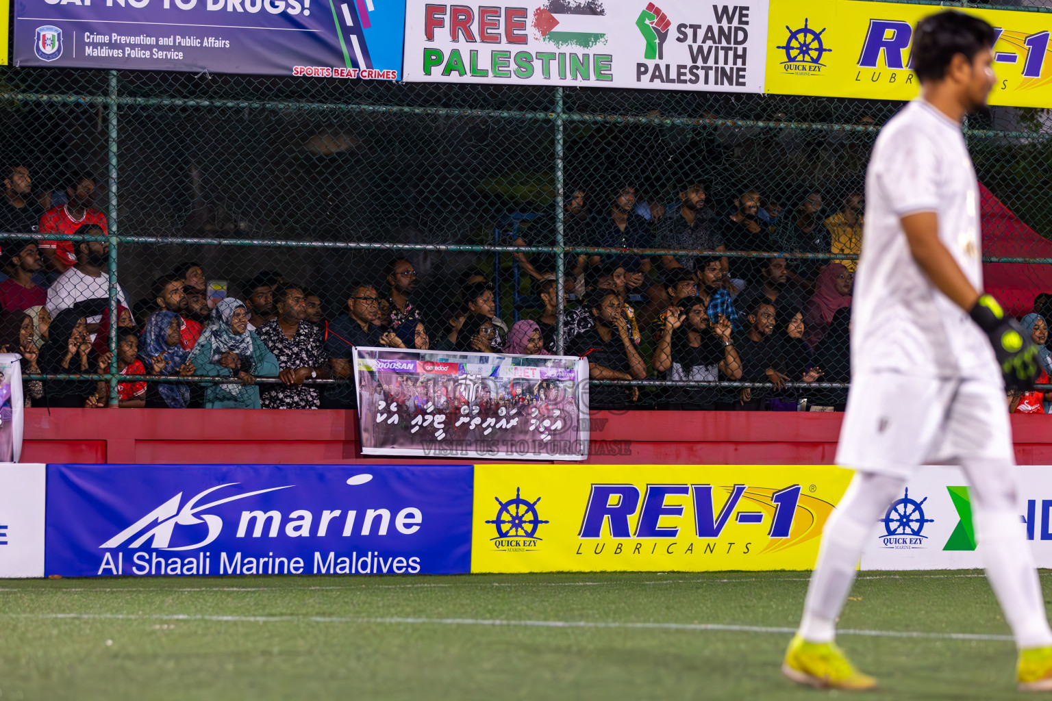 HA Kelaa vs HA Utheemu in Day 9 of Golden Futsal Challenge 2024 was held on Tuesday, 23rd January 2024, in Hulhumale', Maldives
Photos: Ismail Thoriq / images.mv