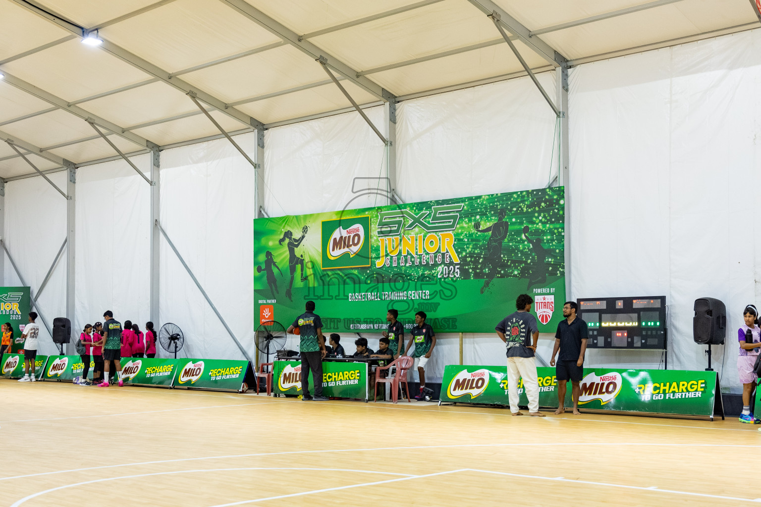 Milo 5 x 5 Junior Challenge 2025 - Basketball tournament held in Basketball Training Center, Male', Maldives on Thursday, 09th October 2025. 
Photo by: Hassan Simah / Images.mv