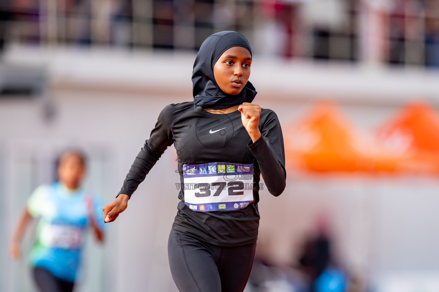 Day 6 of MWSC Interschool Athletics Championships 2024 held in Hulhumale Running Track, Hulhumale, Maldives on Thursday, 14th November 2024. Photos by: Nausham Waheed / Images.mv