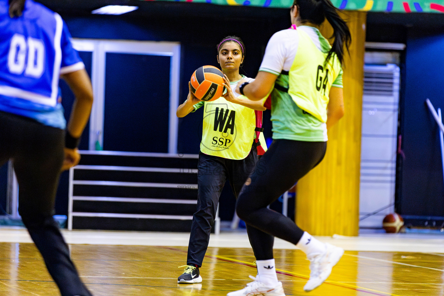 Kulhudhuffushi Youth & Recreation Club vs Club Green StreetDay 2 of 21st National Netball Tournament was held in Social Canter at Male', Maldives on Friday, 18th May 2024. Photos: Nausham Waheed / images.mv