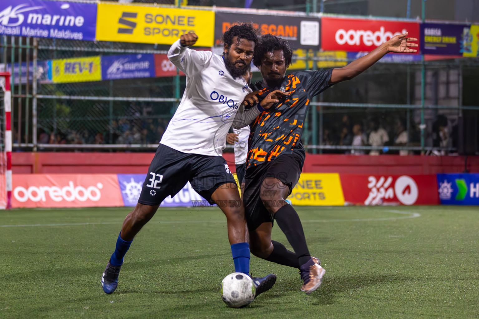 ADh Hangnaameedhoo vs ADh Omadhoo in Day 12 of Golden Futsal Challenge 2024 was held on Friday, 26th January 2024, in Hulhumale', Maldives
Photos: Ismail Thoriq / images.mv