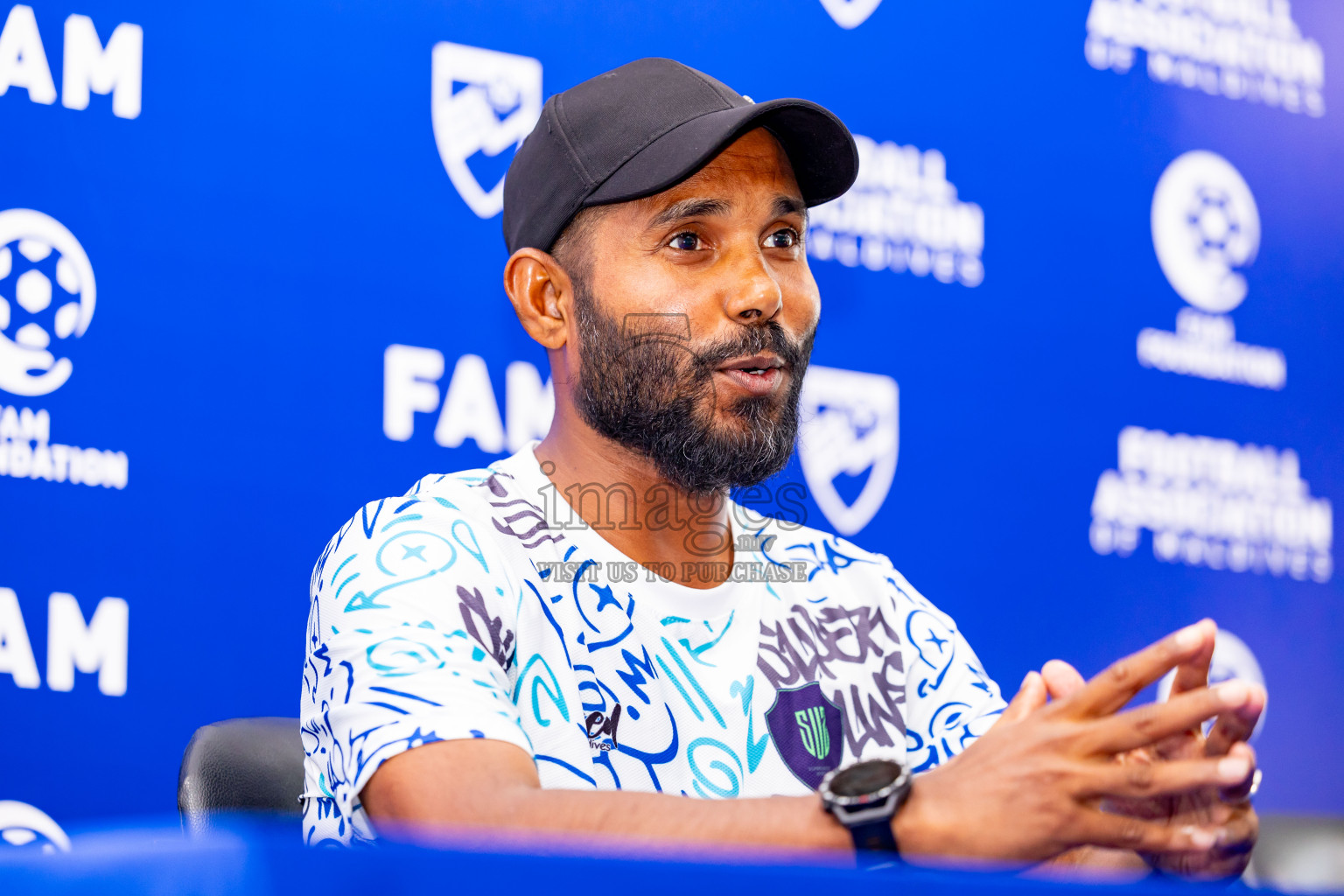 Final Pre-Match Press of Under 19 Youth Championship 2024 was held at National Stadium in Male', Maldives on Sunday, 30th June 2024. Photos: Nausham Waheed / images.mv