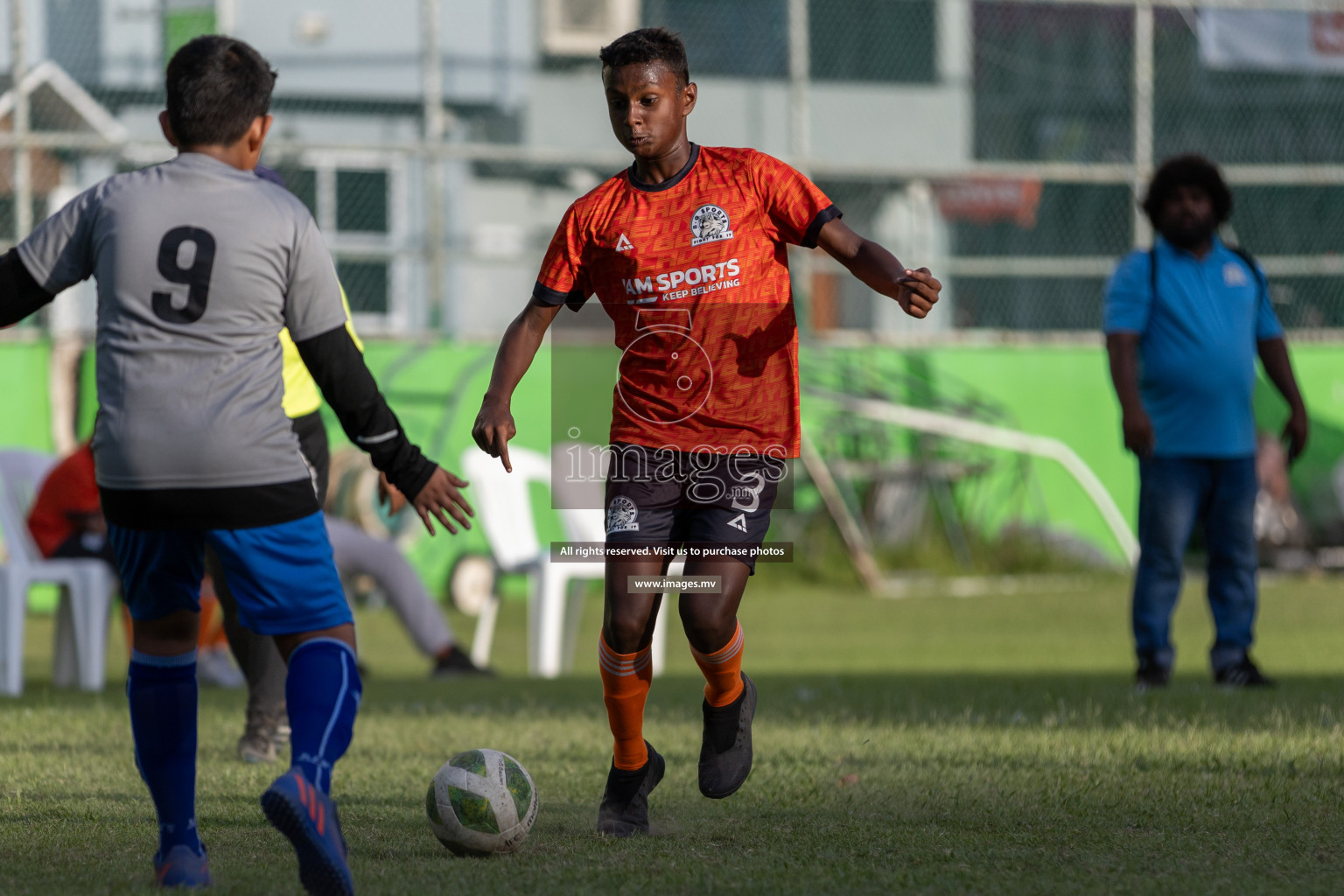 Day 1 of MILO Academy Championship 2023 (U12) was held in Henveiru Football Grounds, Male', Maldives, on Friday, 18th August 2023. Photos: Mohamed Mahfooz Moosa / images.mv