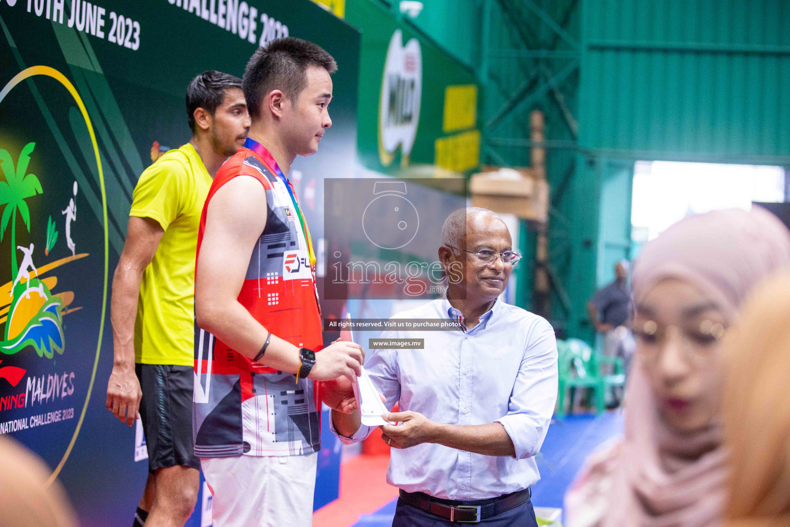 Finals of Li-Ning Maldives International Challenge 2023, was is held in Ekuveni Indoor Court, Male', Maldives on Saturday, 10th June 2023. Photos: Ismail Thoriq / images.mv