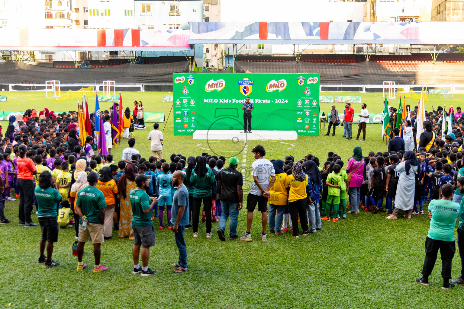 Day 2 of MILO Kids Football Fiesta was held at National Stadium in Male', Maldives on Saturday, 24th February 2024.