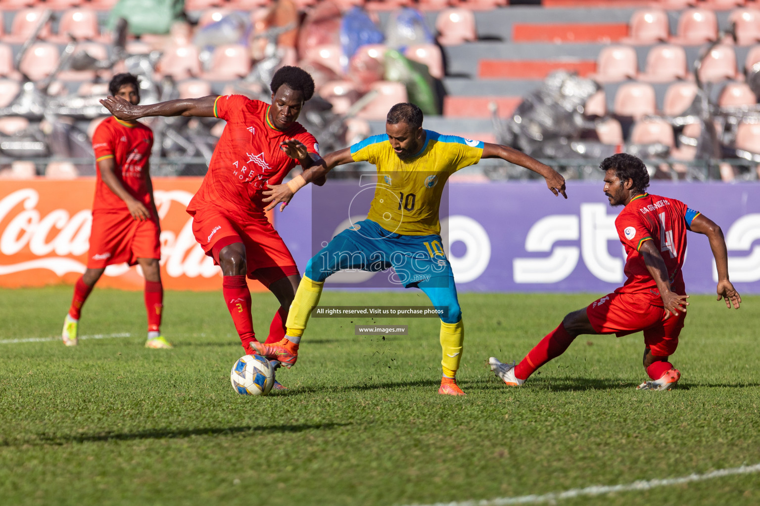 Club Valencia vs De Grande Sports Club in Ooredoo Dhivehi Premier League 2021/22 on 16th July 2022, held in National Football Stadium, Male', Maldives Photos: Hassan Simah/ Images mv