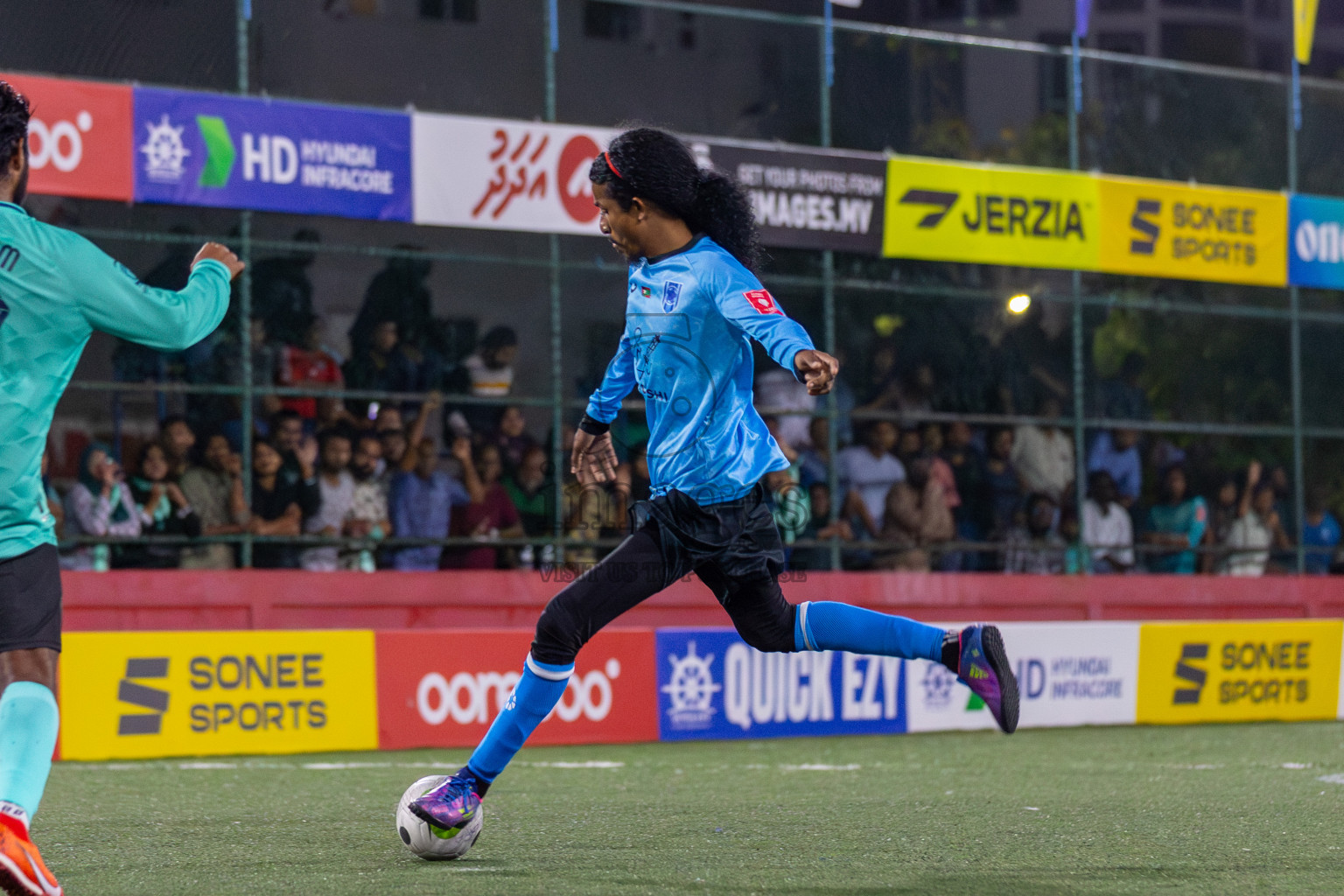 Dh Meedhoo vs Dh Bandidhoo in Day 3 of Golden Futsal Challenge 2024 was held on Thursday, 18th January 2024, in Hulhumale', Maldives Photos: Mohamed Mahfooz Moosa / images.mv