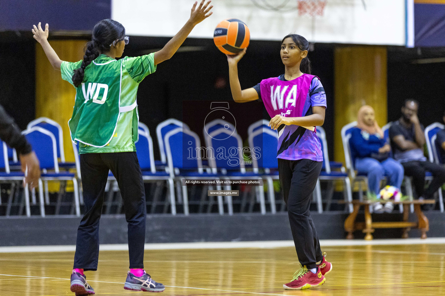 Day6 of 24th Interschool Netball Tournament 2023 was held in Social Center, Male', Maldives on 1st November 2023. Photos: Nausham Waheed / images.mv