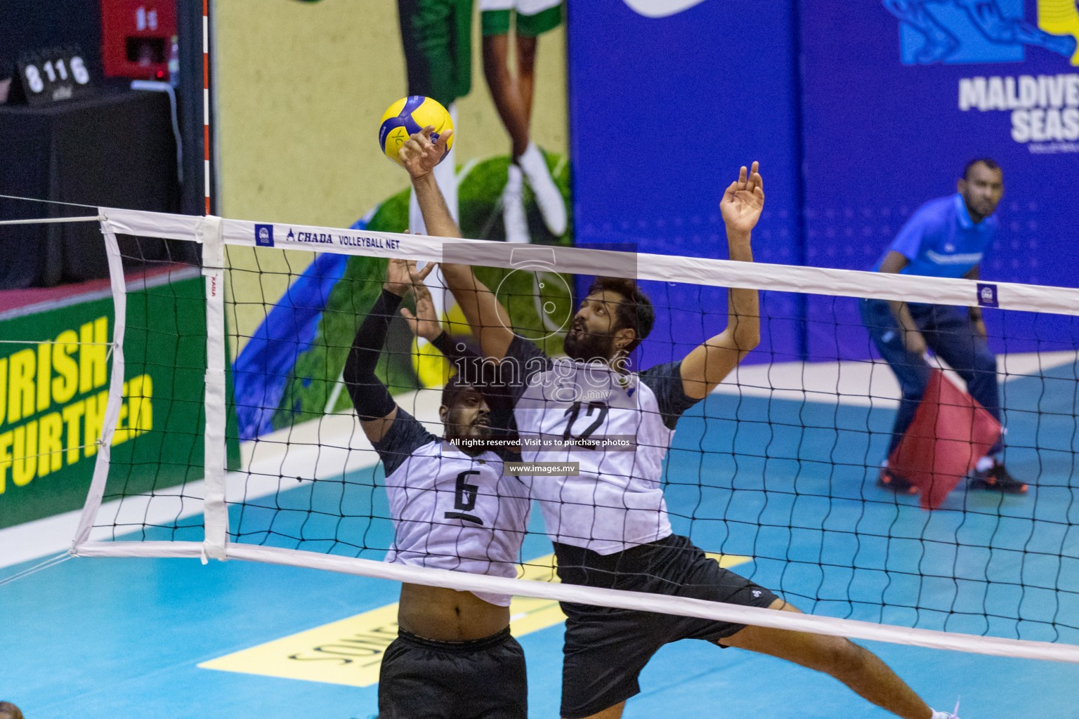 Sports Club City vs Dhivehi Sifainge Club in the Finals of National Volleyball Tournament 2022 on Thursday, 07th July 2022, held in Social Center, Male', Maldives