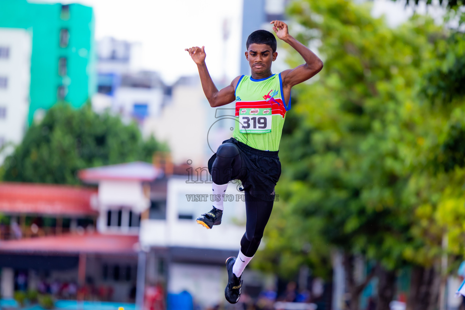 Day 2 of 12th Milo Association Championships was held in Ekuveni Track at Male', Maldives on Friday, 25th April 2025. Photos: Nausham Waheed / images.mv