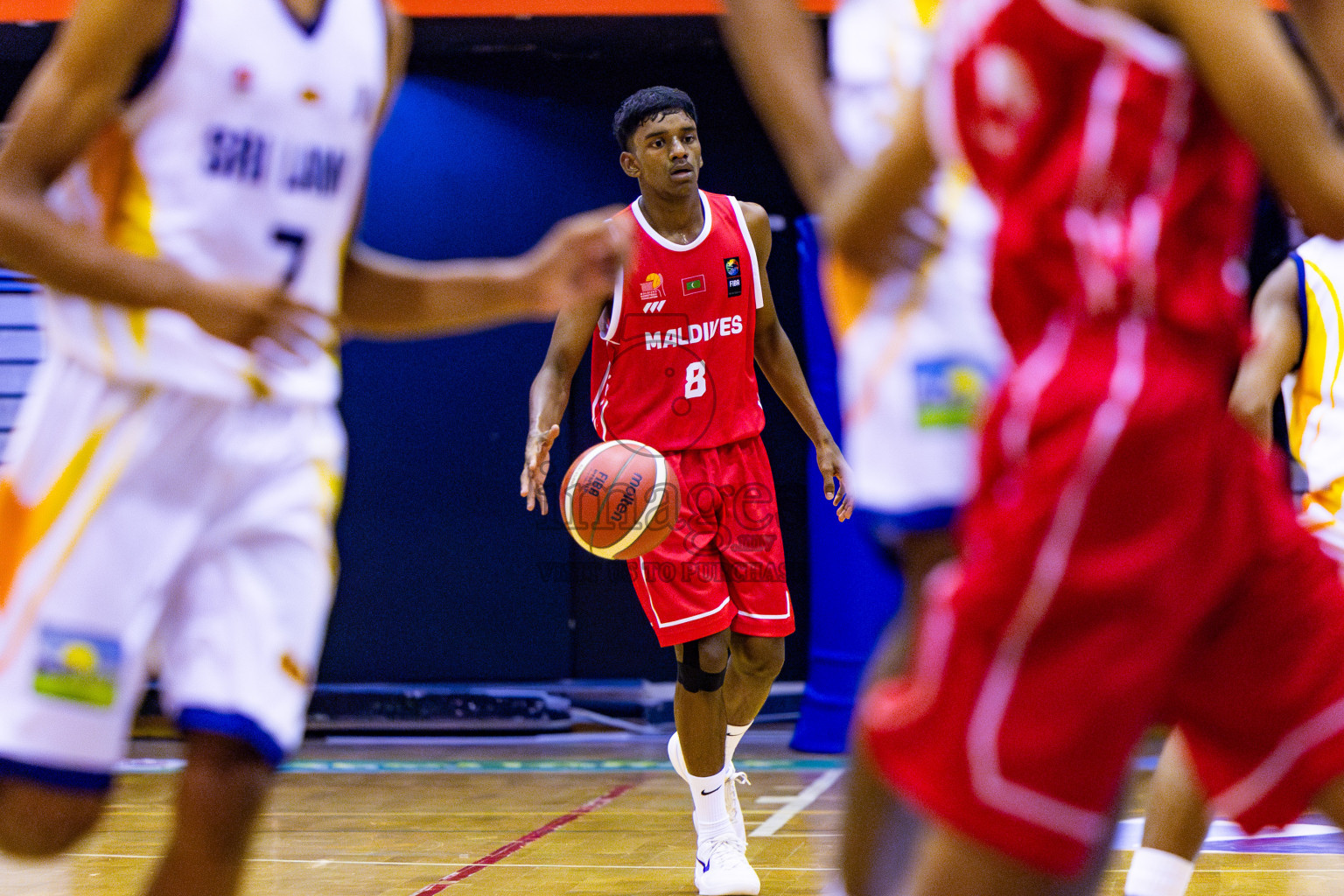 Maldives vs SriLanka in Day 1 of Under 16 Asian Cup SABA Qualifiers 2025 was held in Social Center, Male', Maldives on 12th June 2025. Photos: Nausham Waheed / images.mv