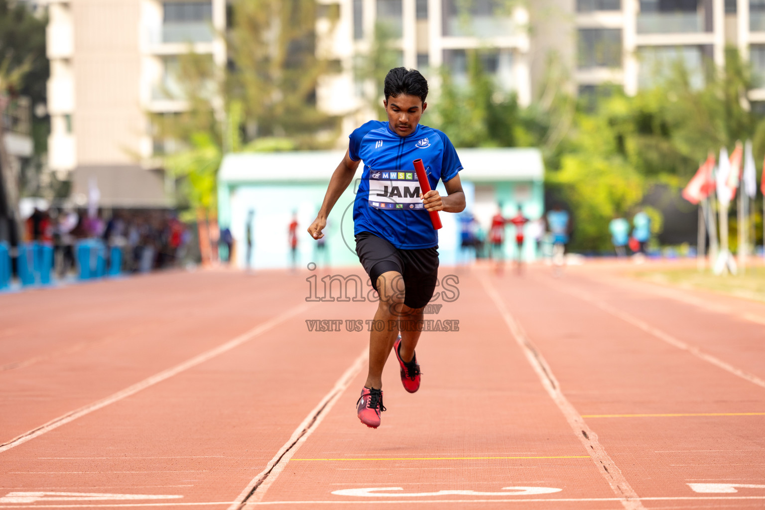 Day 6 of MWSC Interschool Athletics Championships 2024 held in Hulhumale Running Track, Hulhumale, Maldives on Thursday, 14th November 2024. Photos by: Ismail Thoriq / Images.mv