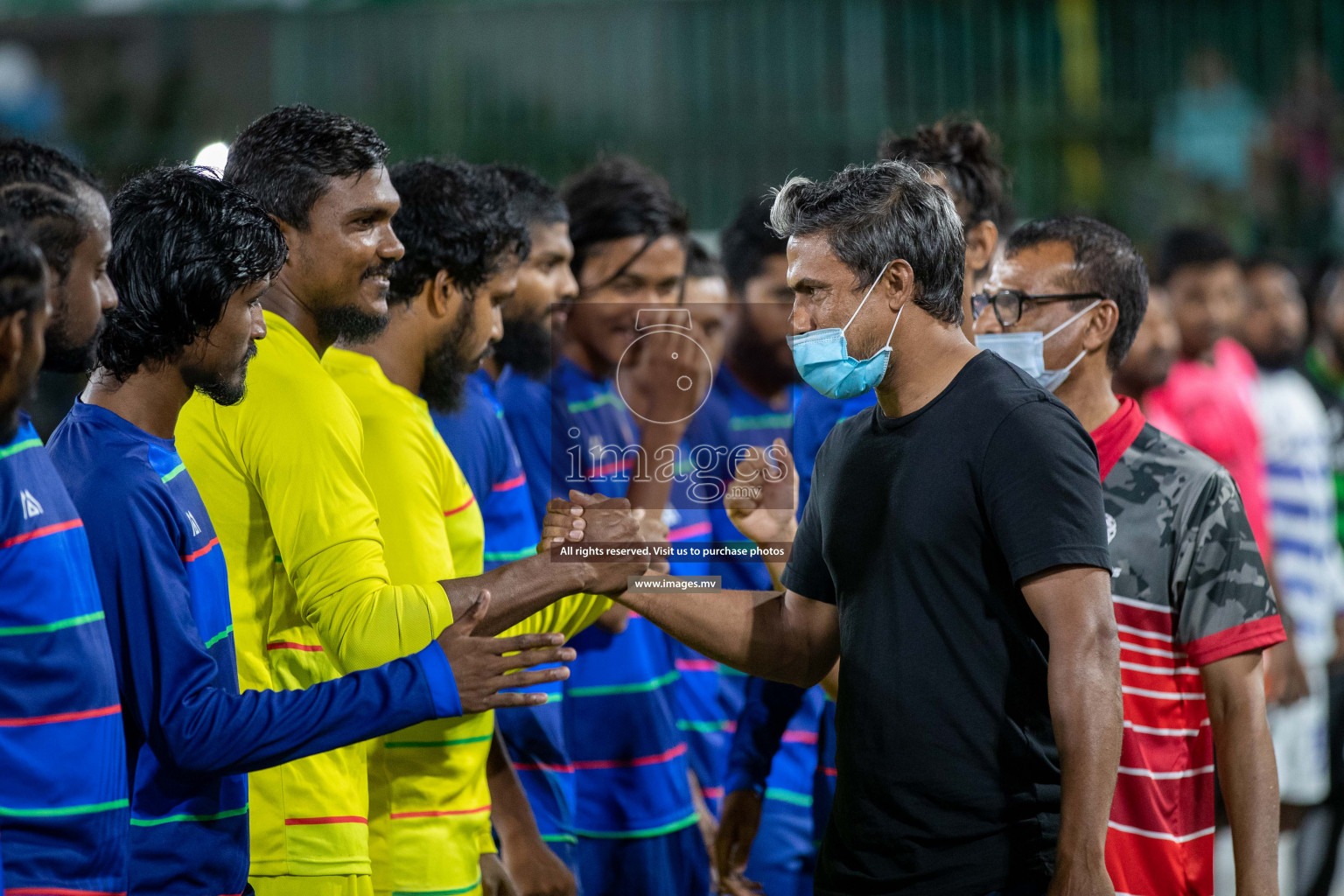 STO RC Vs Team Fenaka in the Quarter Finals of Club Maldives 2021 held in Hulhumale, Maldives on 13 December 2021. Photos: Shu Abdul Sattar / images.mv