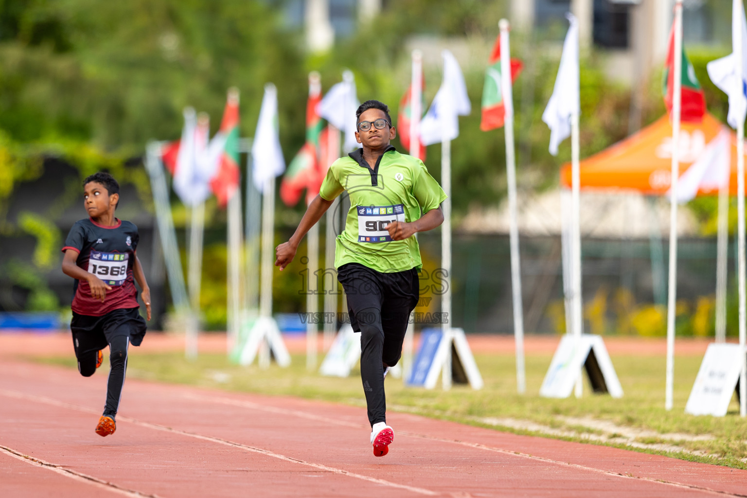 Day 2 of MWSC Interschool Athletics Championships 2024 held in Hulhumale Running Track, Hulhumale, Maldives on Sunday, 10th November 2024. Photos by: Ismail Thoriq / Images.mv