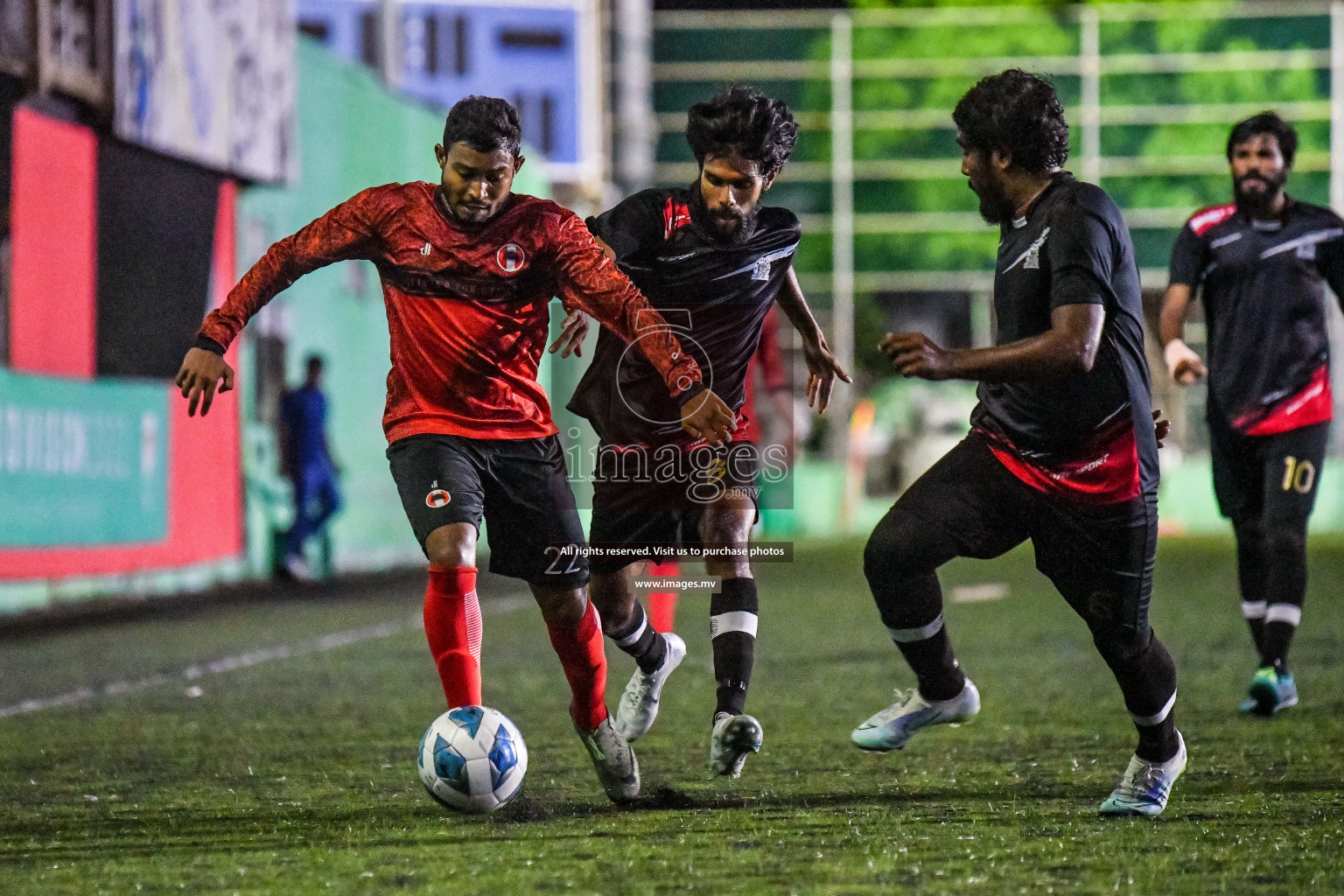 B.G Sports Club vs Lorenzo Sports Club in the 2nd Division 2022 on 1st Aug 2022, held in National Football Stadium, Male', Maldives Photos: Nausham Waheed / Images.mv