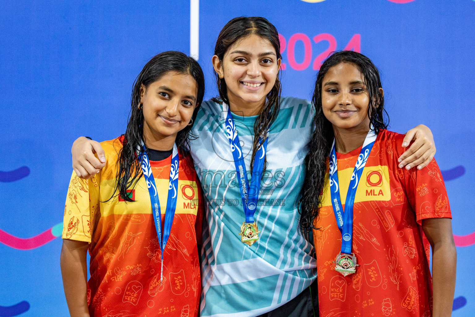 Day 5 of National Swimming Competition 2024 held in Hulhumale', Maldives on Tuesday, 17th December 2024. 
Photos: Hassan Simah / images.mv