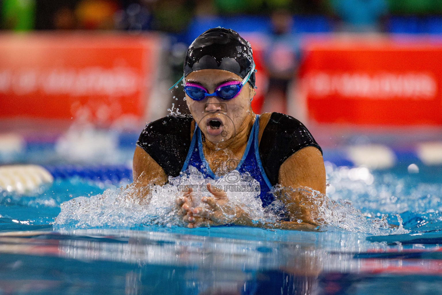 Day 4 of National Swimming Championship 2024 held in Hulhumale', Maldives on Monday, 16th December 2024. Photos: Hassan Simah / images.mv