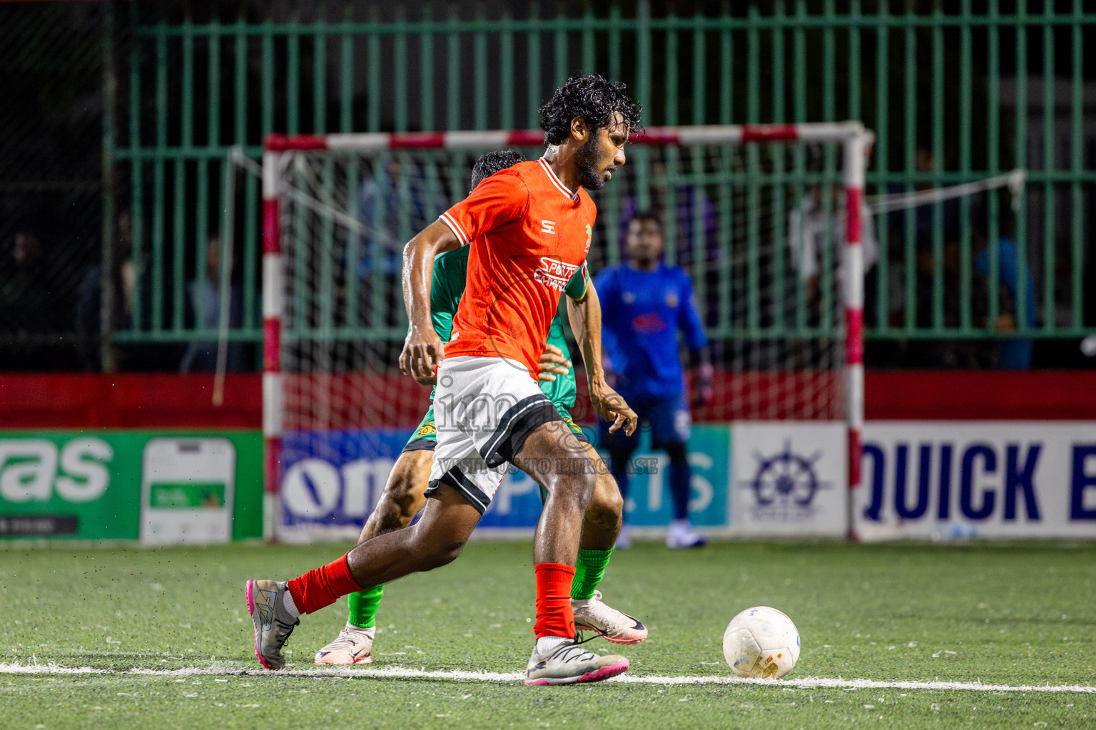 ADh Dhangethi vs ADh Mandhoo on Day 20 of Golden Futsal Challenge 2025 was held on Thursday, 23rd January 2025, in Hulhumale', Maldives. Photos: Nausham Waheed / images.mv