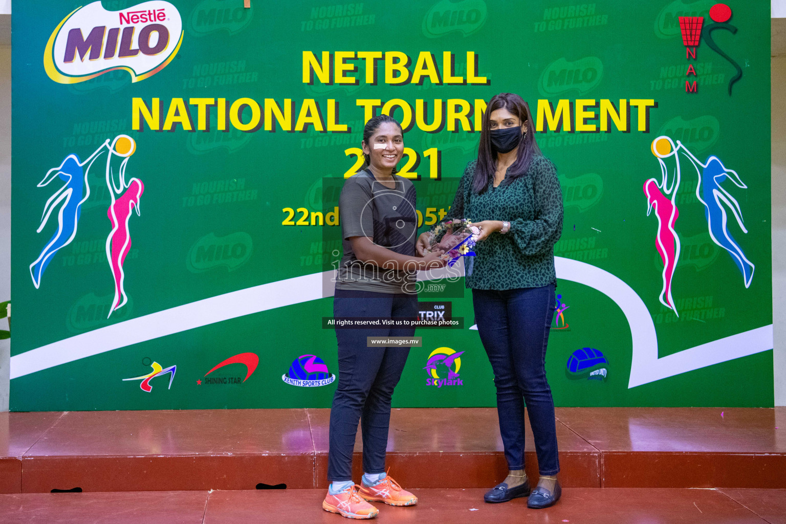 Kulhudhuffushi Youth & R.C vs Club Green Streets in the Finals of Milo National Netball Tournament 2021 (Women's) held on 5th December 2021 in Male', Maldives Photos: Ismail Thoriq / images.mv