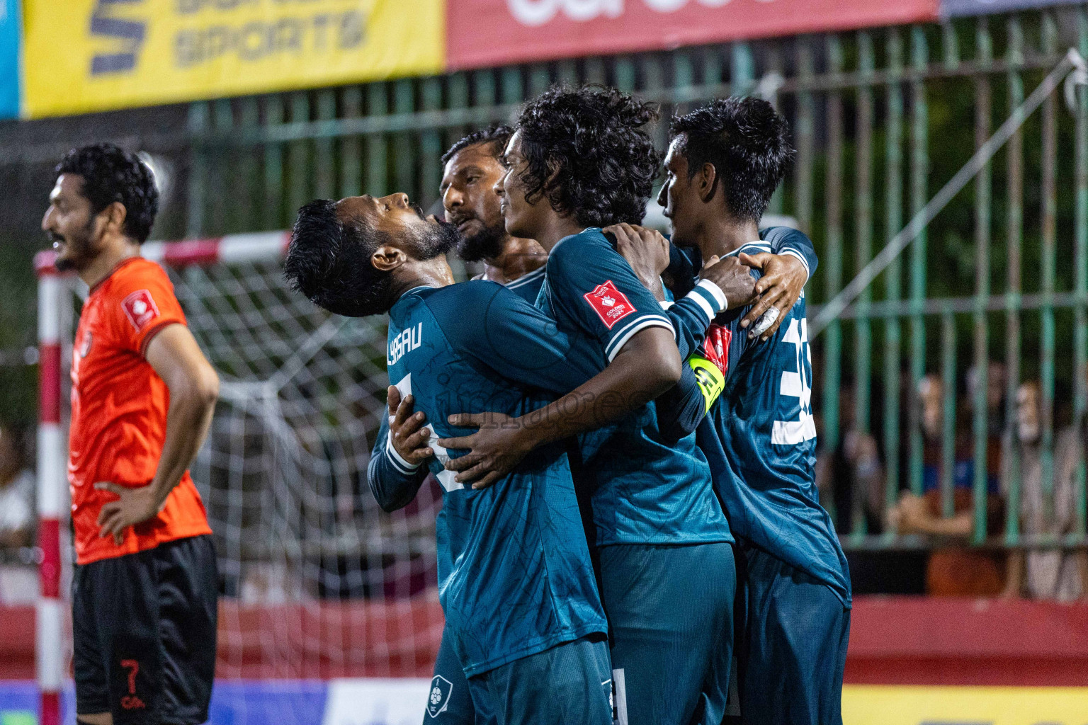 R Dhuvaafaru vs R Meedhoo in Day 8 of Golden Futsal Challenge 2024 was held on Monday, 22nd January 2024, in Hulhumale', Maldives Photos: Nausham Waheed / images.mv