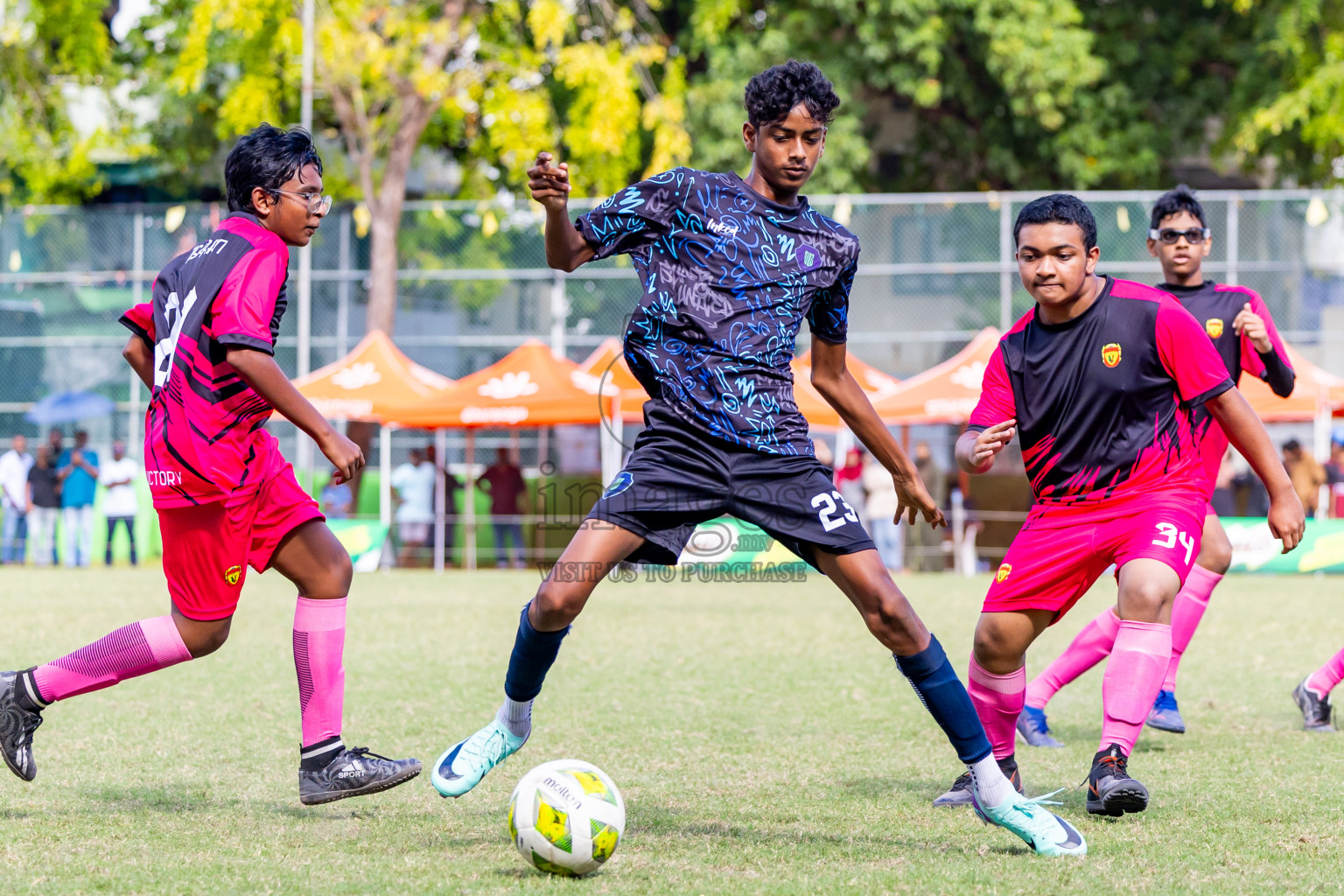 Day 2 of MILO Academy Championship 2024 Under 14 held in Henveyru Stadium, Male', Maldives on Friday, 1st November 2024. Photos: Nausham Waheed / Images.mv