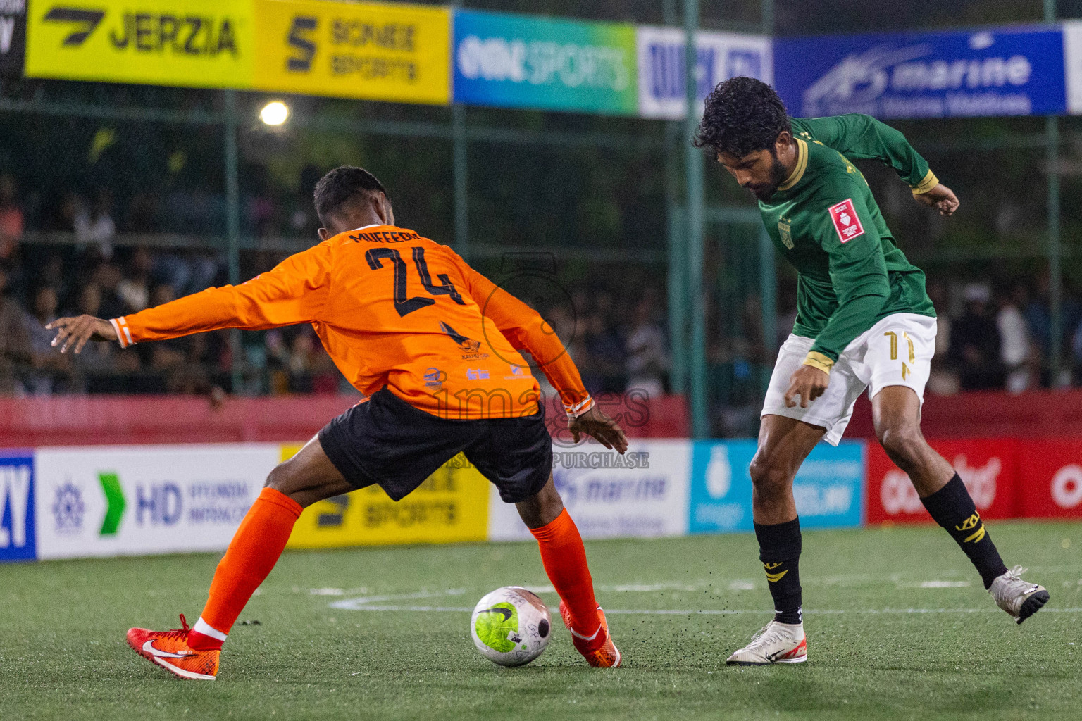 Th Thimarafushi vs Th Hirilandhoo in Day 3 of Golden Futsal Challenge 2024 was held on Wednesday, 17th January 2024, in Hulhumale', Maldives
Photos: Ismail Thoriq / images.mv