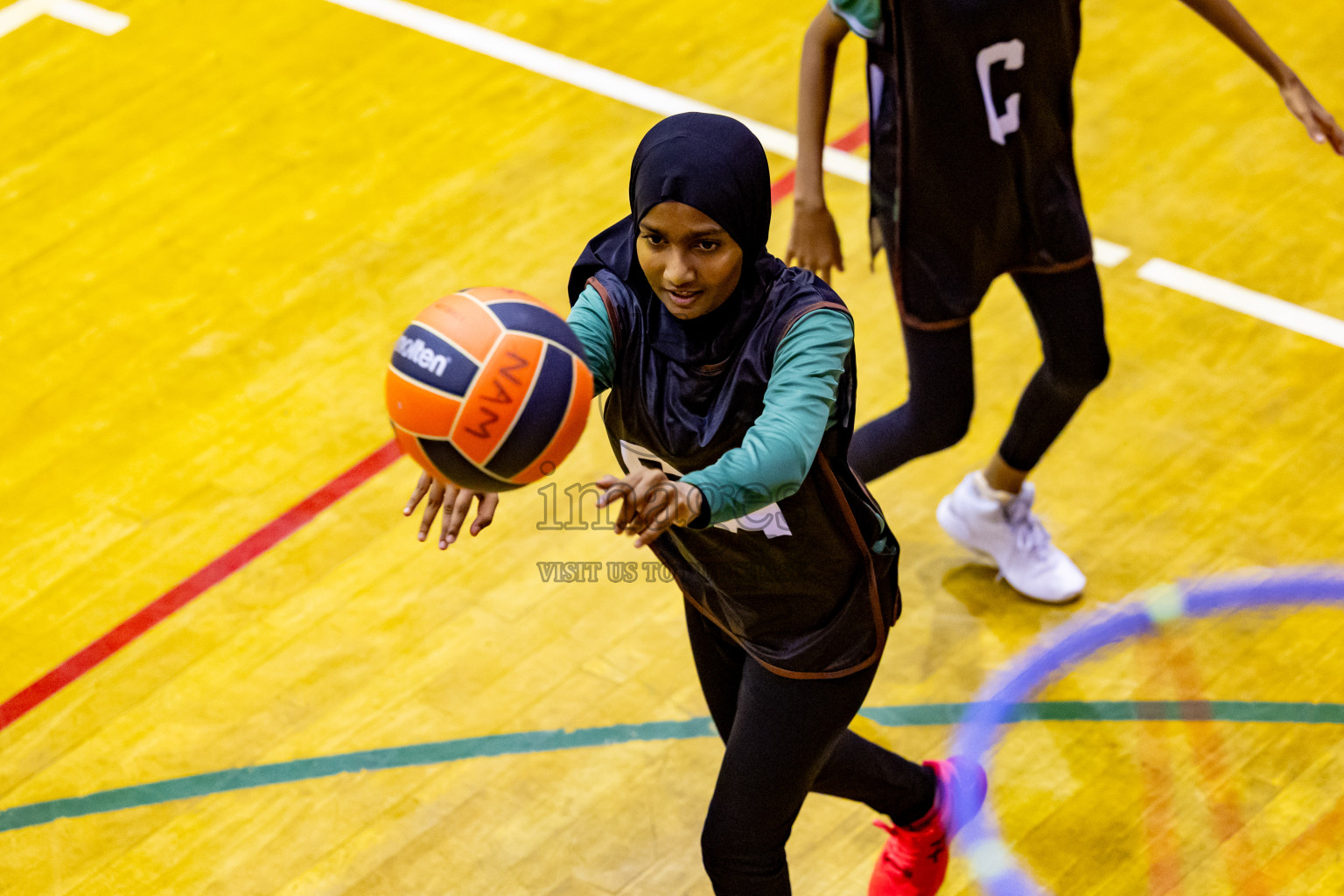 Day 7 of 25th Inter-School Netball Tournament was held in Social Center at Male', Maldives on Saturday, 17th August 2024. Photos: Nausham Waheed / images.mv