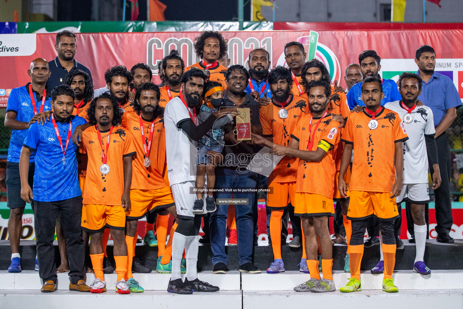 RRC Vs FSM in the Semi Finals of Club Maldives 2021 held in Hulhumale, Maldives on 19 December 2021. Photos: Ismail Thoriq / images.mv